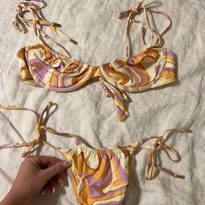 Monday swimwear bikini worn once